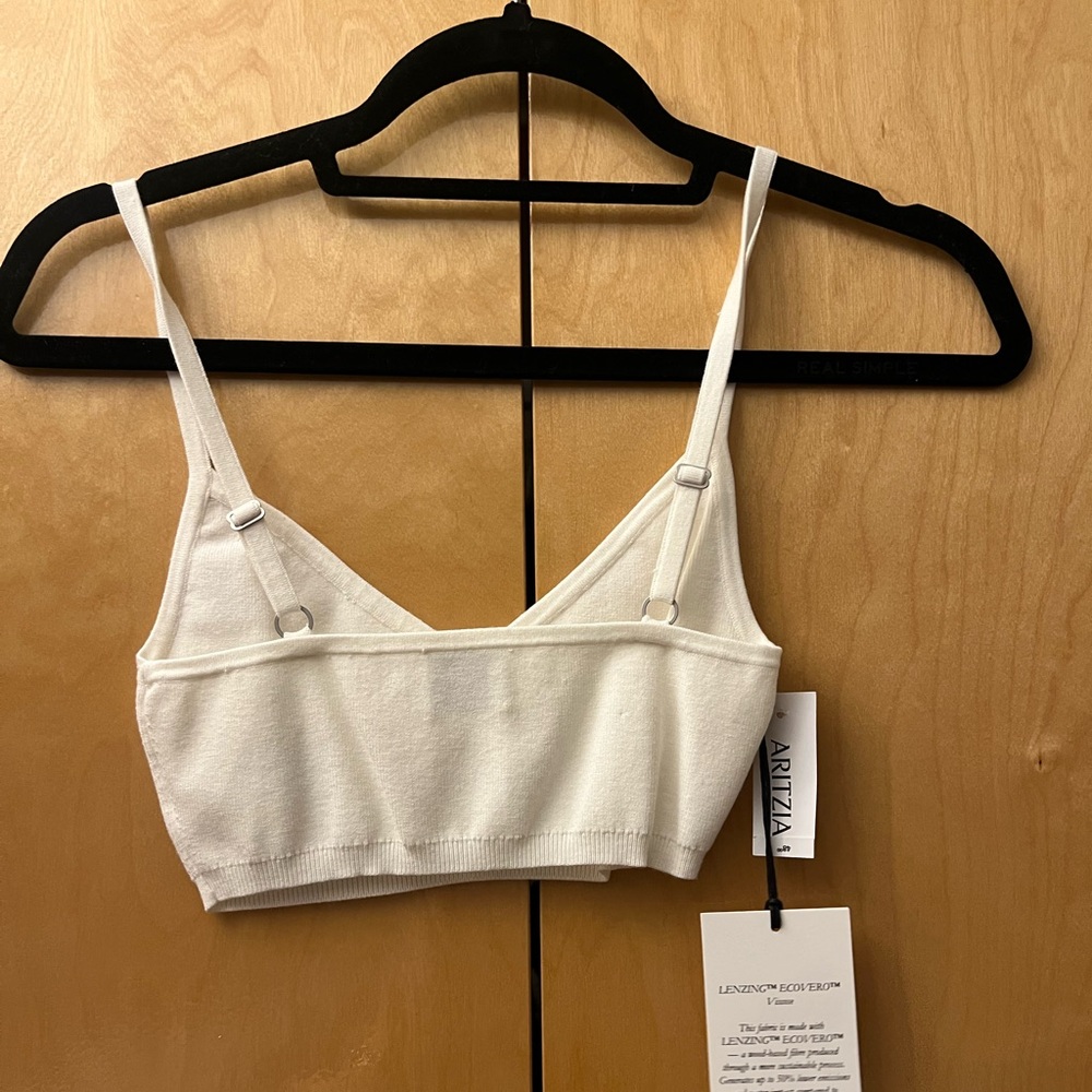 Sunday Best White Knit Cropped Top - Picture 3 of 5